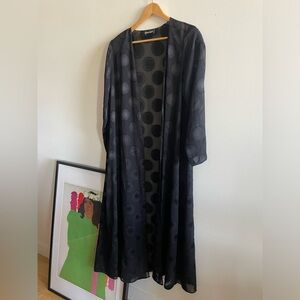 Vintage Sheer Dotted Robe